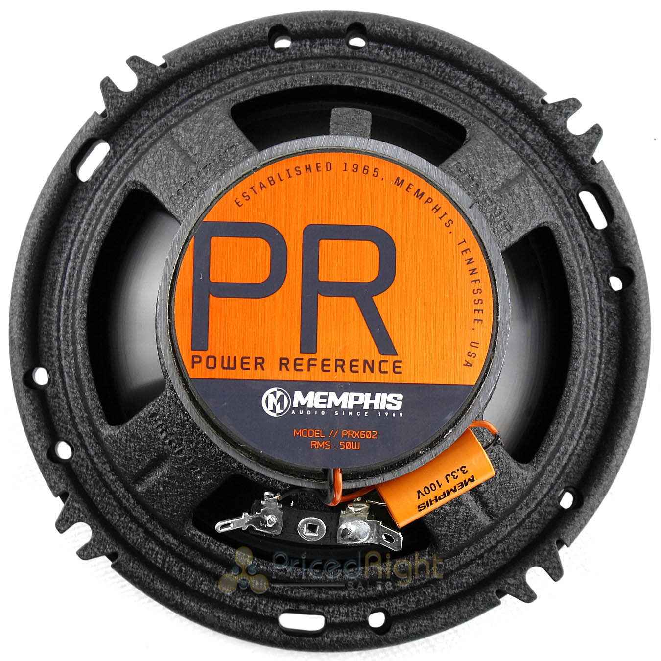 Memphis Audio 6.5" 2 Way Coaxial Speaker 100 Watts Max Power Reference PRX602