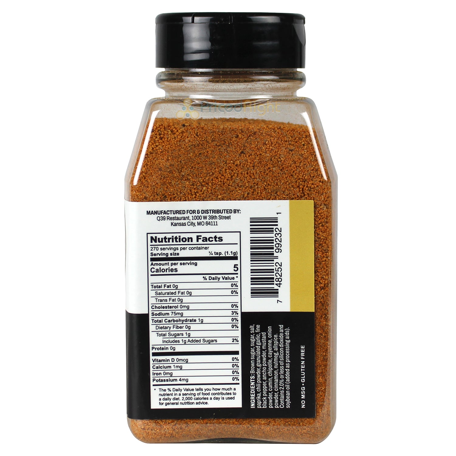 Q39 Chicken Rub With Touch Of Spices To Add Flavor No MSG Gluten Free 10.5 oz