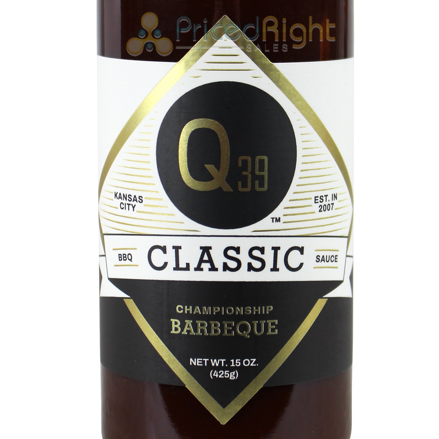 Q39 Classic BBQ Sauce Fruity, Sweet & With Some Spice Gluten-Free 15 Ounces