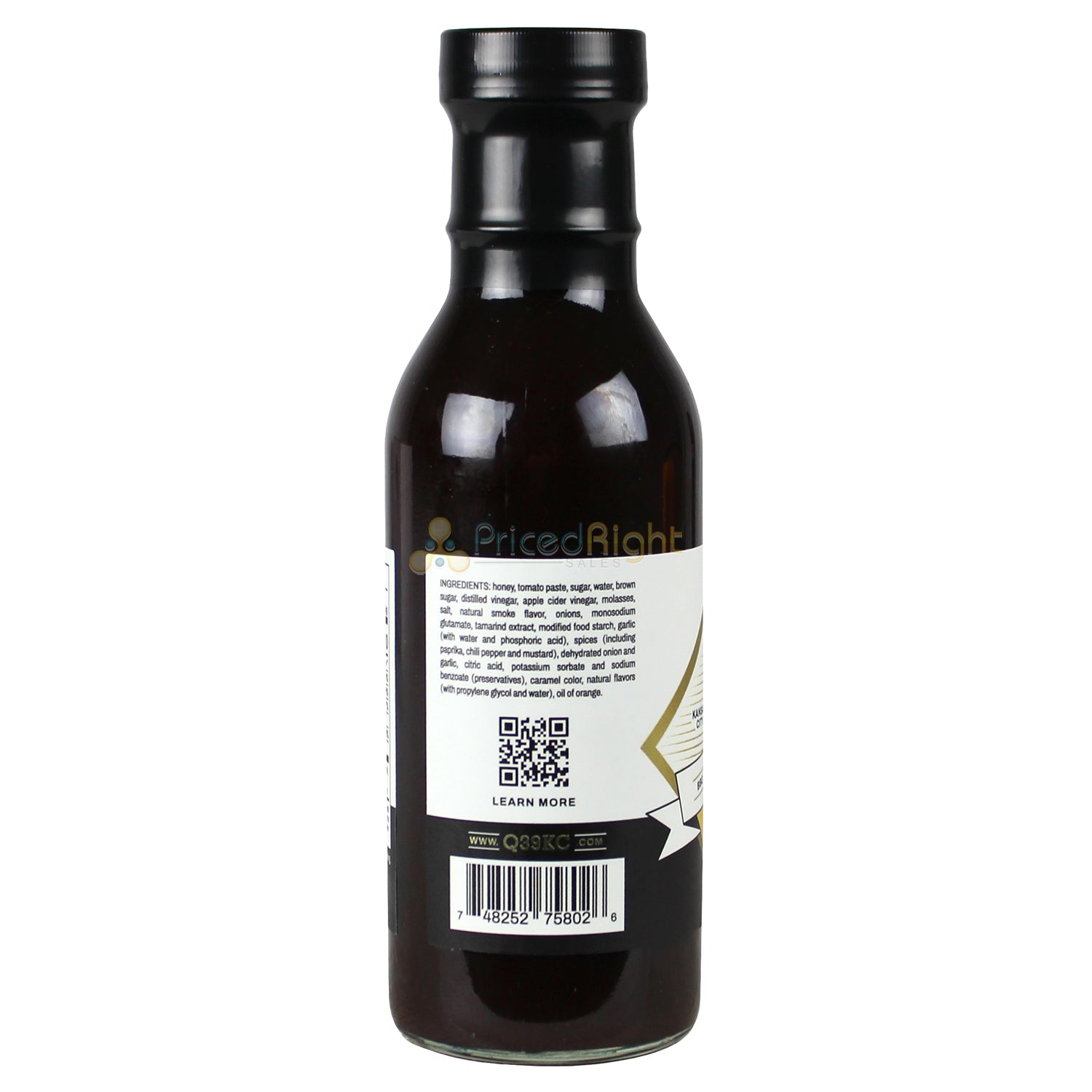 Q39 Honey BBQ Glaze Sauce Infused W/ 100% Pure Fresh Honey Gluten Free 15 Ounce