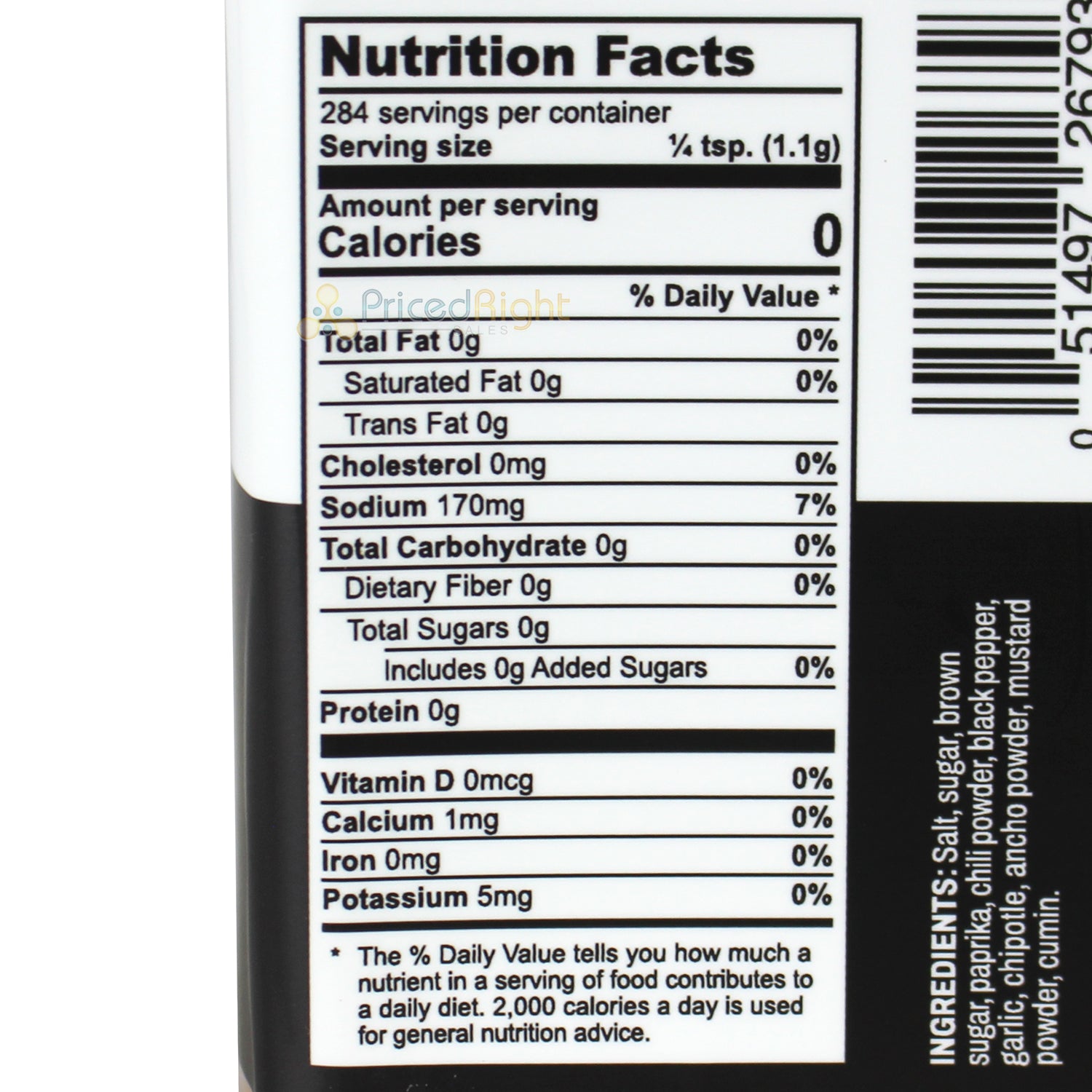 Q39 Pork Rub With A Bit More Spice & Less Sugar Gluten Free & No MSG 11oz