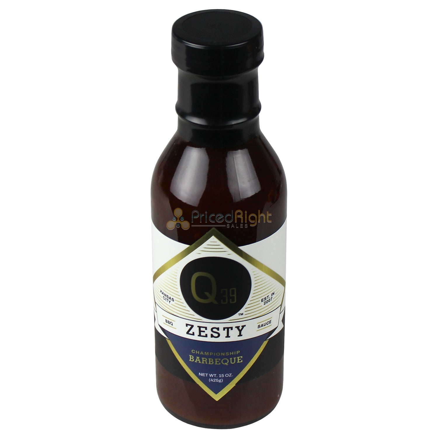Q39 Zesty BBQ Sauce Gluten Free Award Winning Recipe For Pork Dishes 15 Ounces