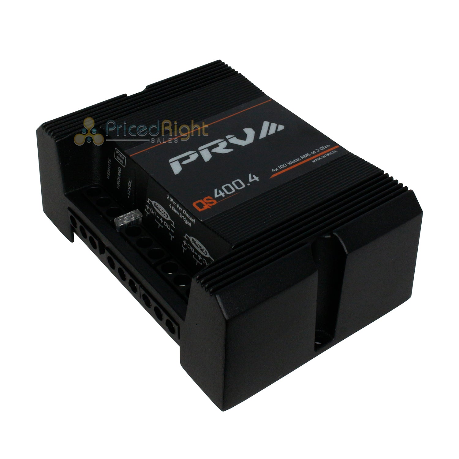 PRV Audio QS400.4 2 Ohm Mini Compact 4 Channel Full Range Class D Amplifier