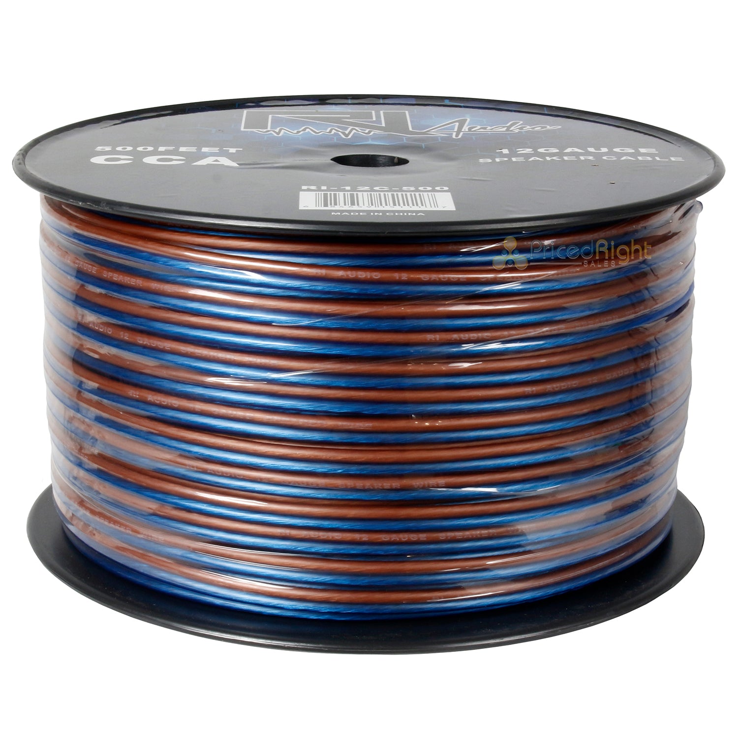 12 Gauge Speaker Wire CCA Car Audio Home Theater 500 Ft Spool Flexible RI Audio