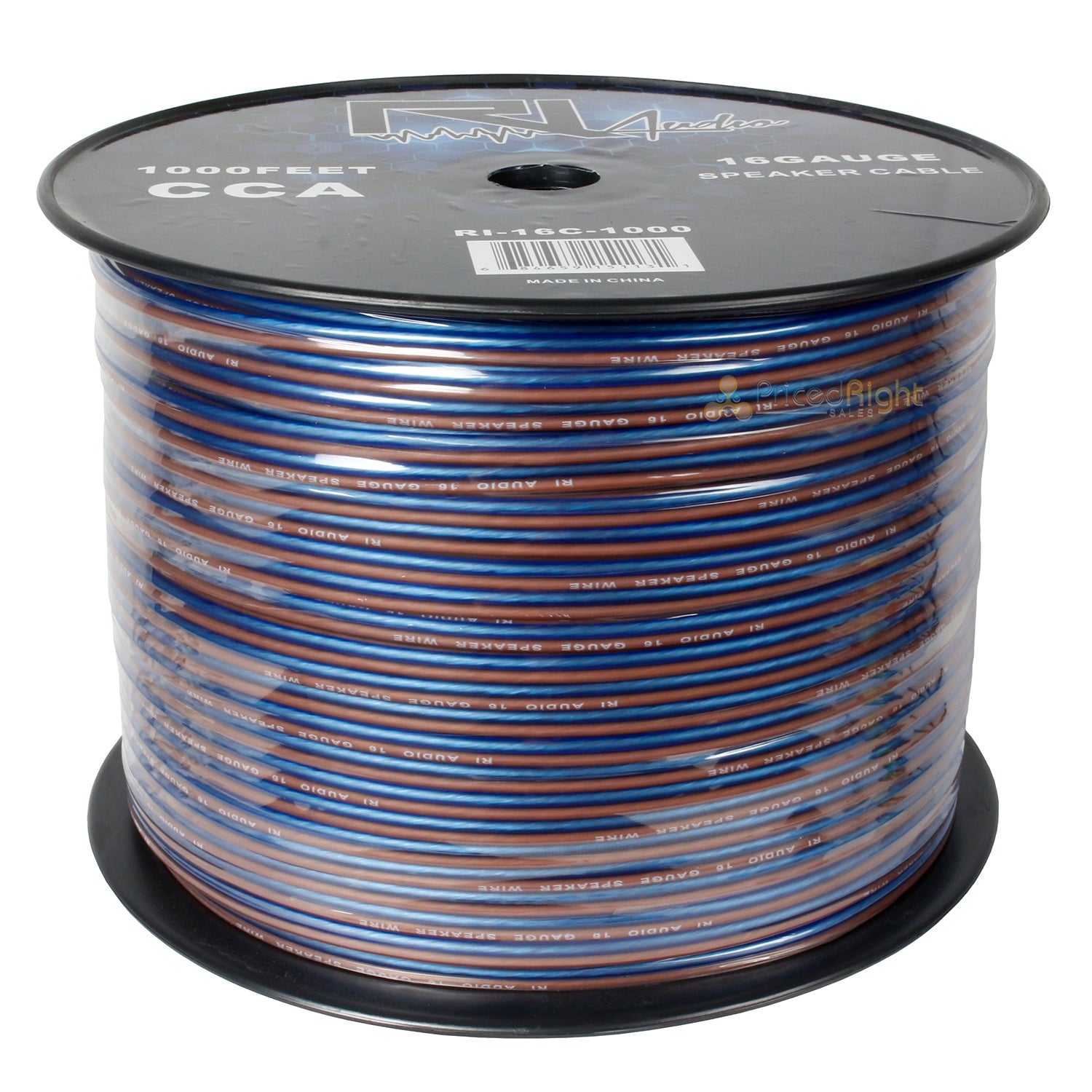 16 Gauge Speaker Wire CCA Car Audio Home Theater 1000 Ft Spool Flexible RI Audio