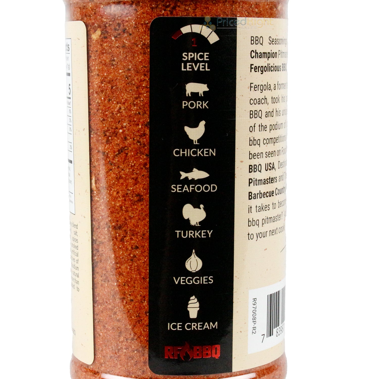 Richard Fergola Barbecue Apple Cherry Rub 11.8 Oz Gluten and MSG Free