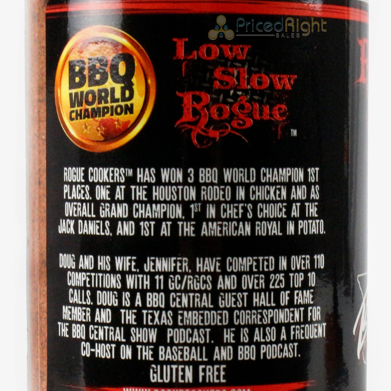 Rogue Cookers Texas Brisket Rub 11.1 oz Gluten Free Seasoning Beef Ribs Steak