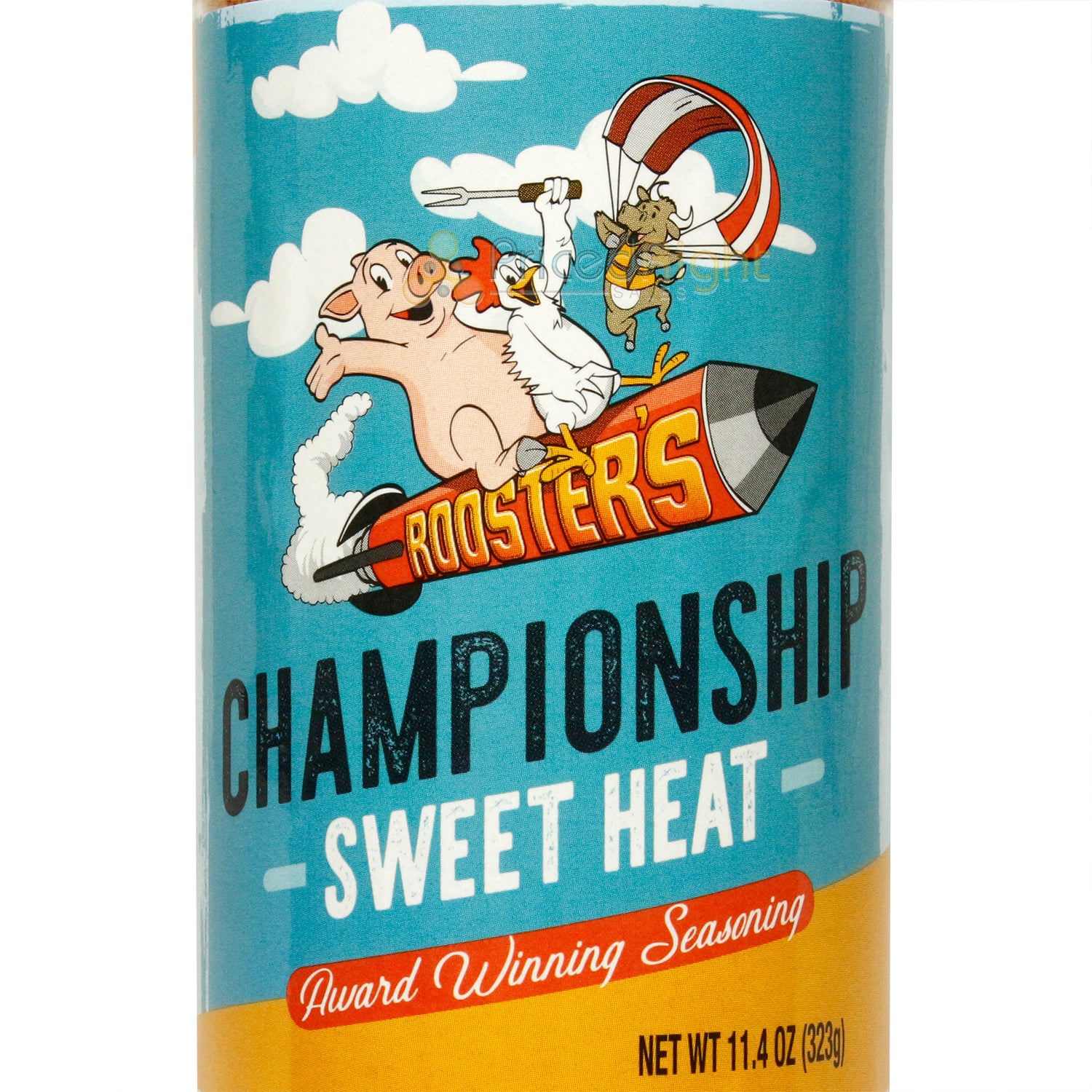 Rooster's BBQ Championship Sweet Heat Seasoning Pork Chicken Ribs Chops 11.4 Oz