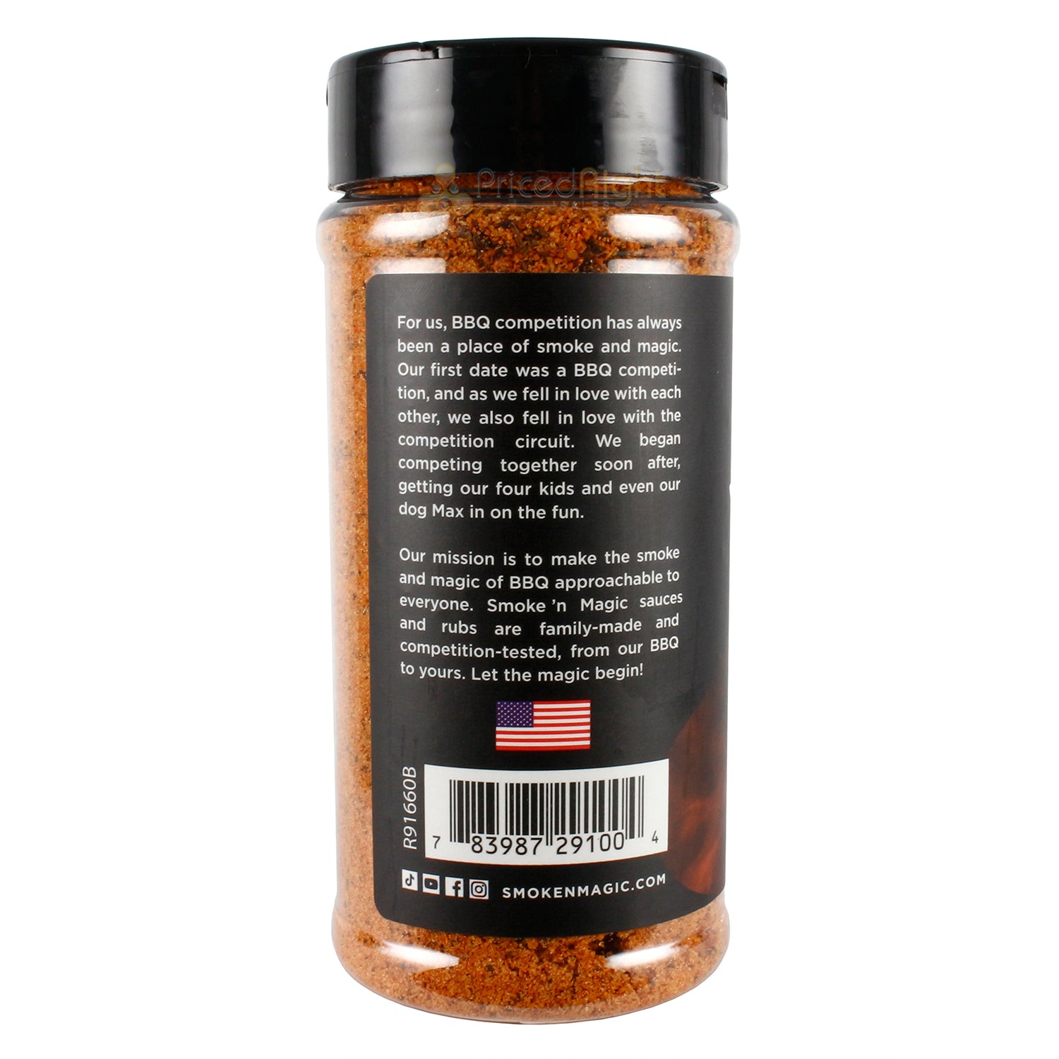 Smoke 'N Magic Sweet n Peppery Rib Rub Seasoning Beef Pork Vegetables 12.5 Ounce