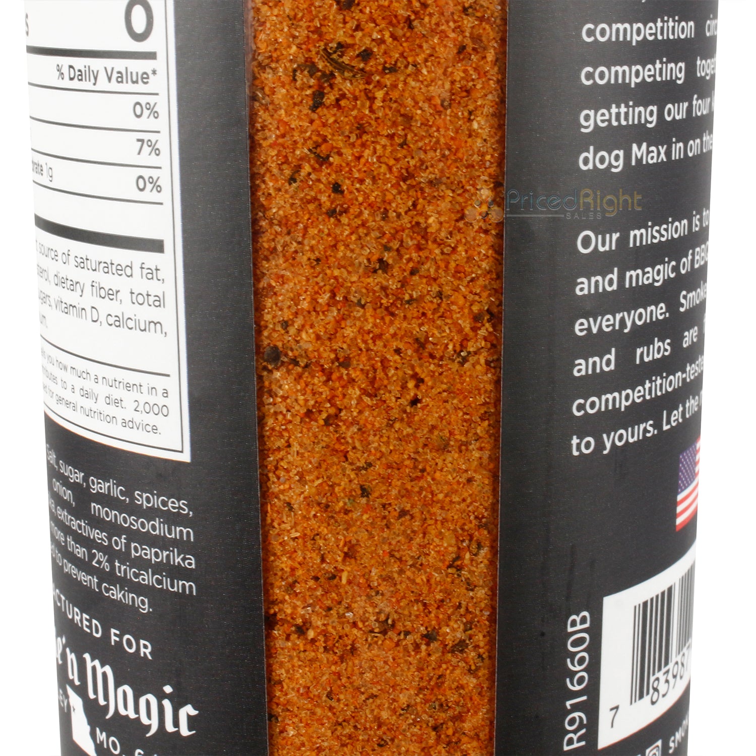 Smoke 'N Magic Sweet n Peppery Rib Rub Seasoning Beef Pork Vegetables 12.5 Ounce