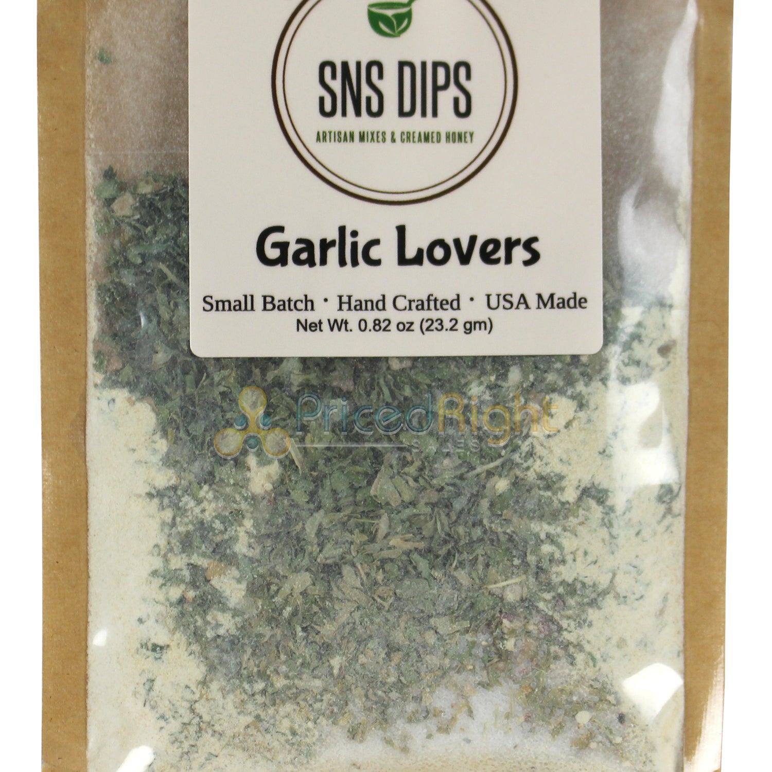 SnS Dips Garlic Lovers Dip Mix 0.82 USA Made Small Batch Hand Crafted SNS-GLV