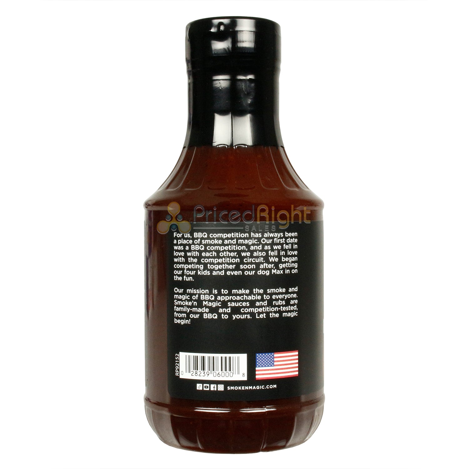 Smoke 'N Magic Spicy BBQ Sauce Level Up Sweet & Heat All Purpose 20.5 Ounce