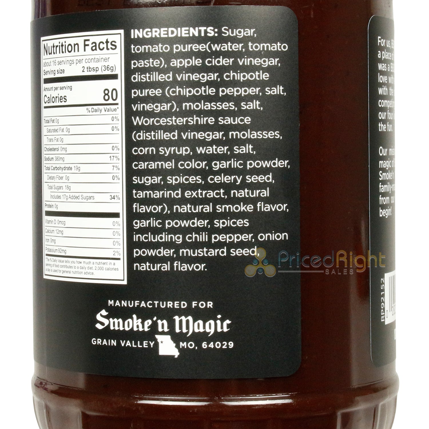 Smoke 'N Magic Spicy BBQ Sauce Level Up Sweet & Heat All Purpose 20.5 Ounce