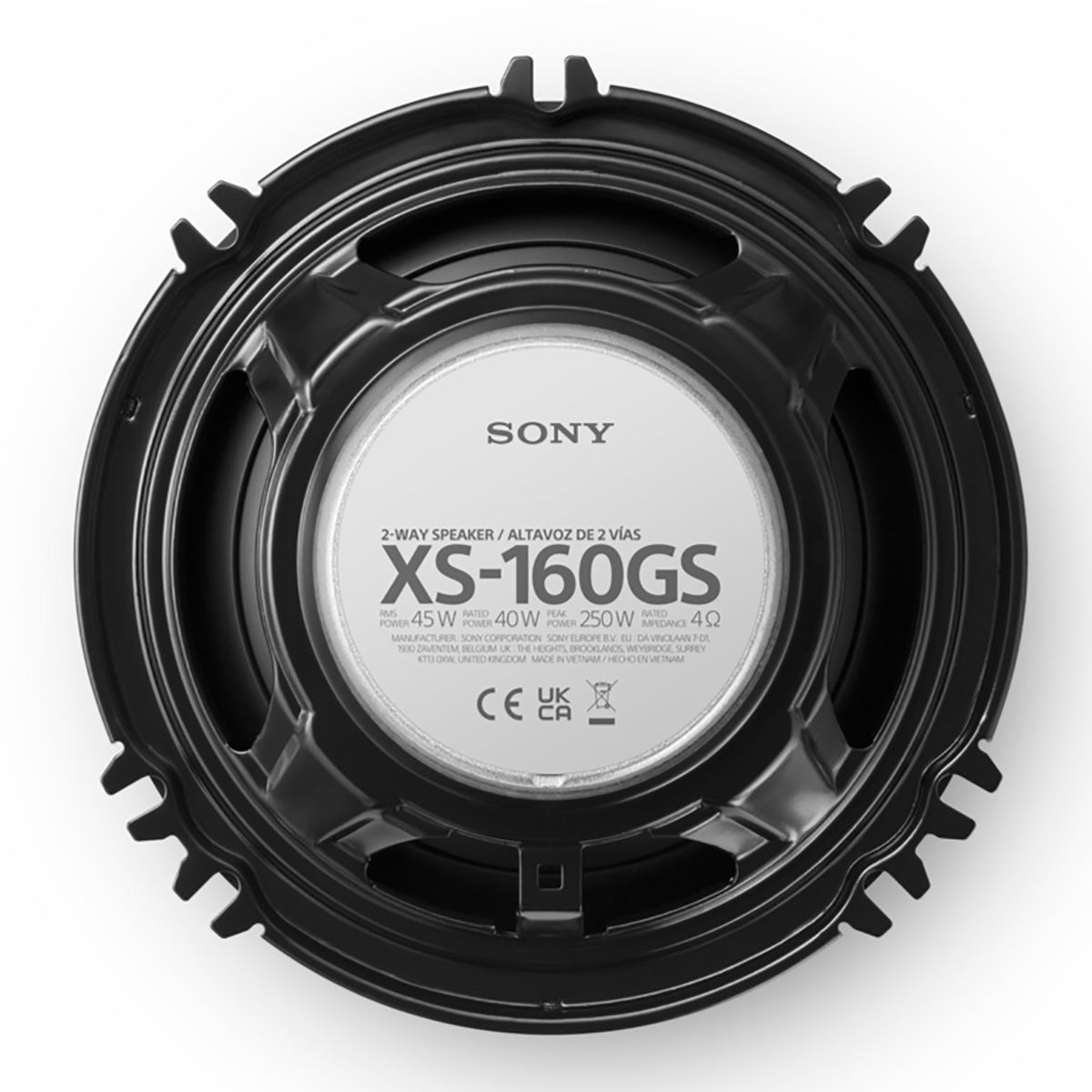 Sony GS Series 6.5" Coaxial Speaker Pair 4 Ohm 45W RMS 250W Max Power XS-160GS