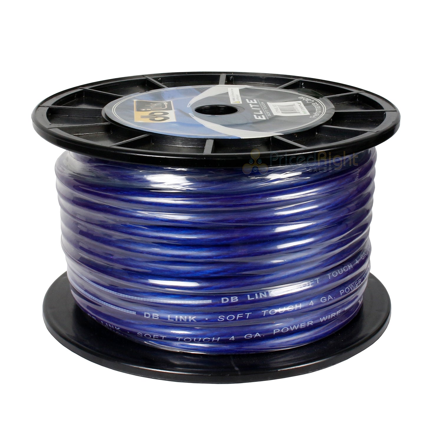 DB Link 4 Gauge Blue Power Wire 100' (30.48 m) Oxygen Free Power/Ground Cable