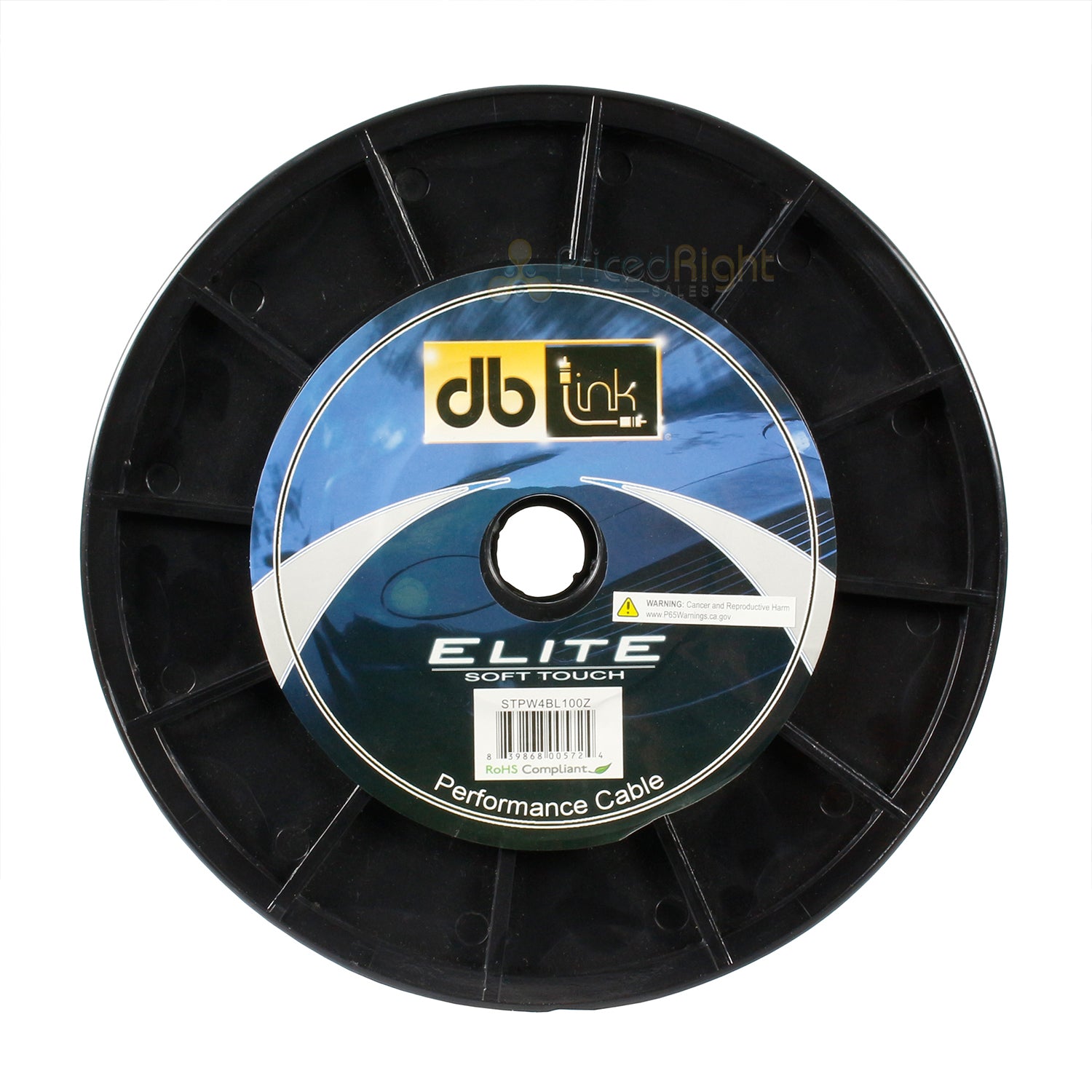 DB Link 4 Gauge Blue Power Wire 100' (30.48 m) Oxygen Free Power/Ground Cable