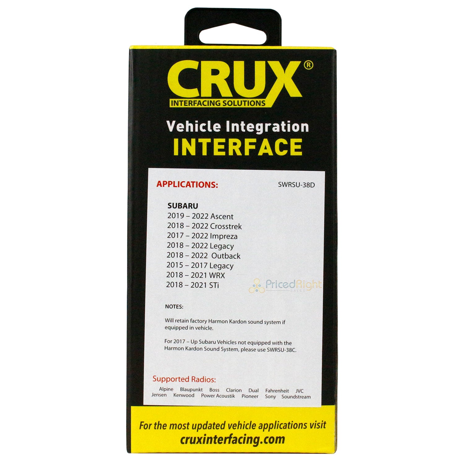 Crux SWRSU-38D Radio Replacement Interface For Select Subaru Vehicles 2017-Up