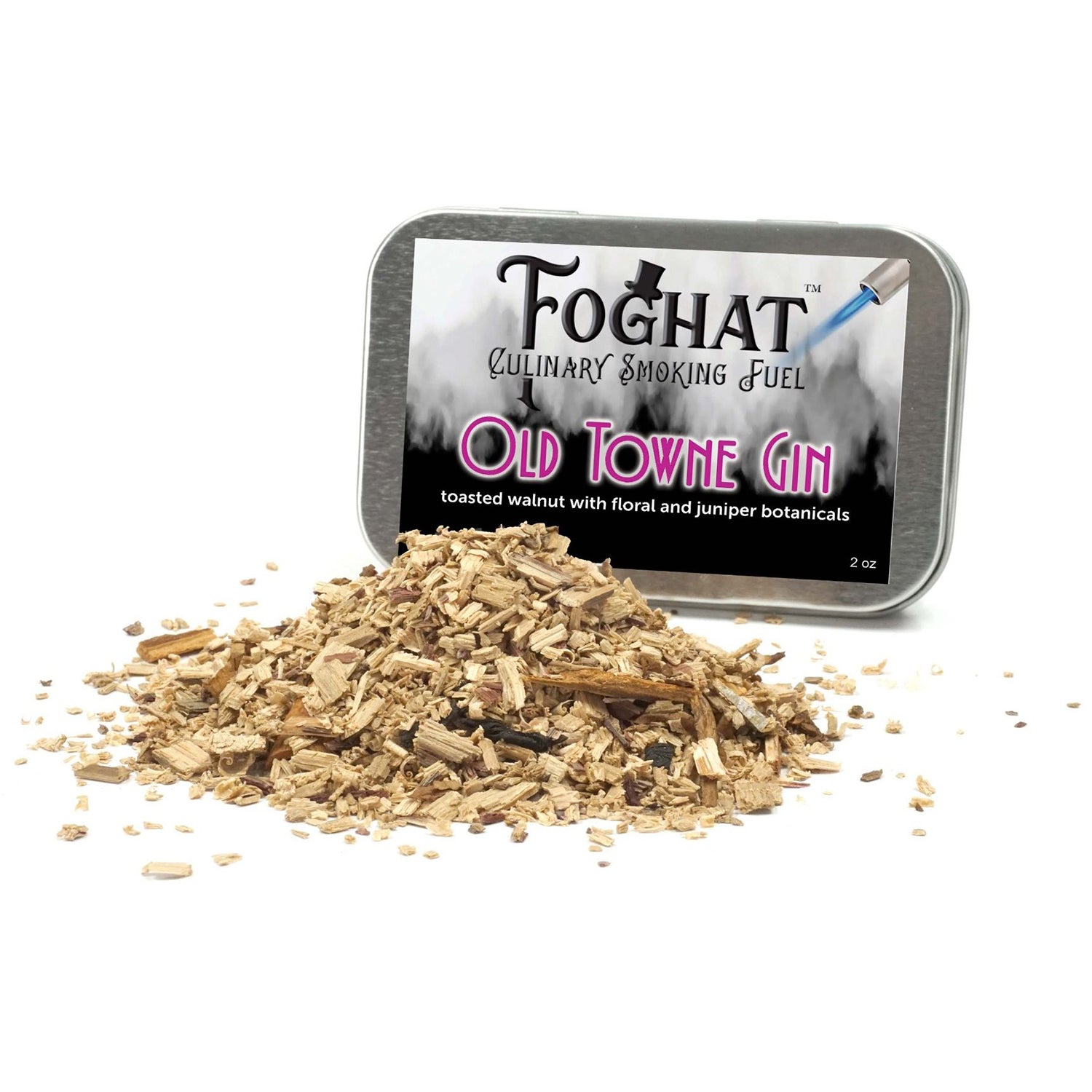 Foghat Culinary Smoking Fuel Old Towne Gin With Juniper All-Natural 4 Ounce