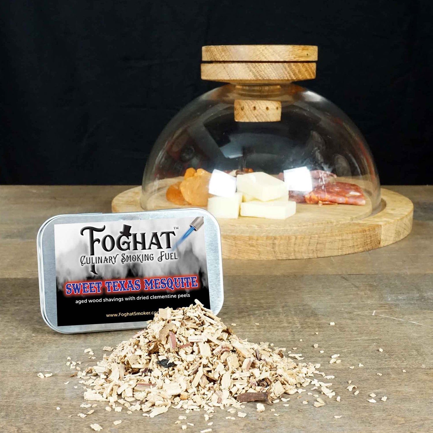 Foghat Culinary Smoking Fuel Sweet Texas Mesquite W/ Clementine All-Natural 4oz