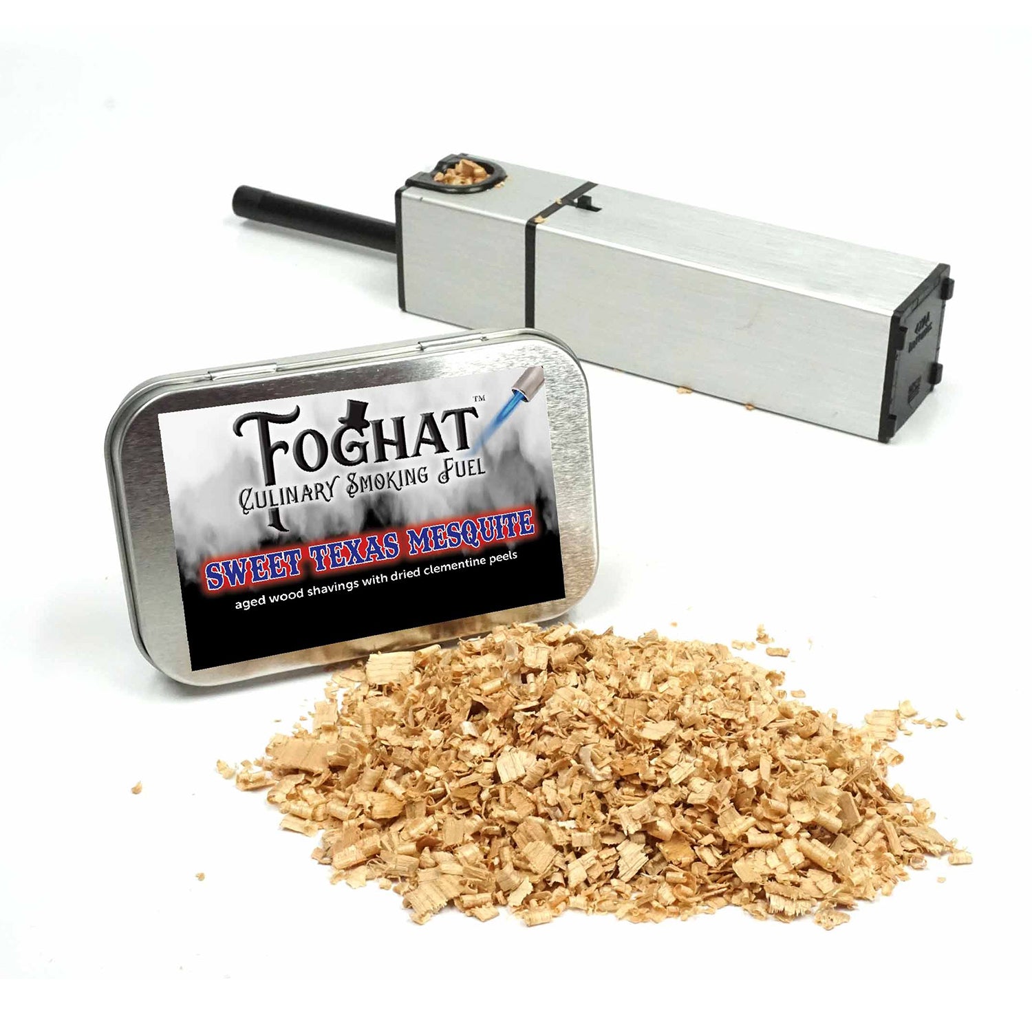 Foghat Culinary Smoking Fuel Sweet Texas Mesquite W/ Clementine All-Natural 4oz