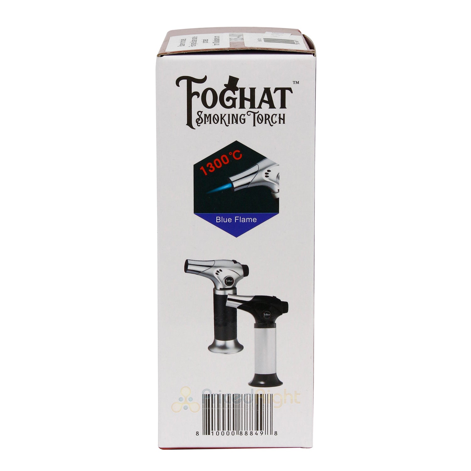 Foghat Culinary Smoking Butane Torch Refillable W/ Button Ignition & Safety Lock