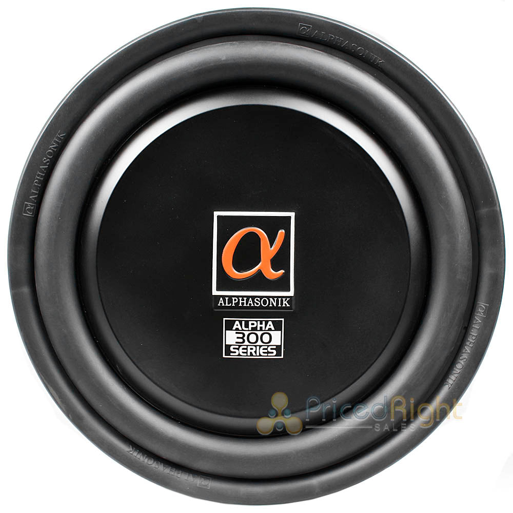 Alphasonik 12" Shallow Subwoofer 1500 Watts Max 4 Ohm Treis 300 Series TSW312