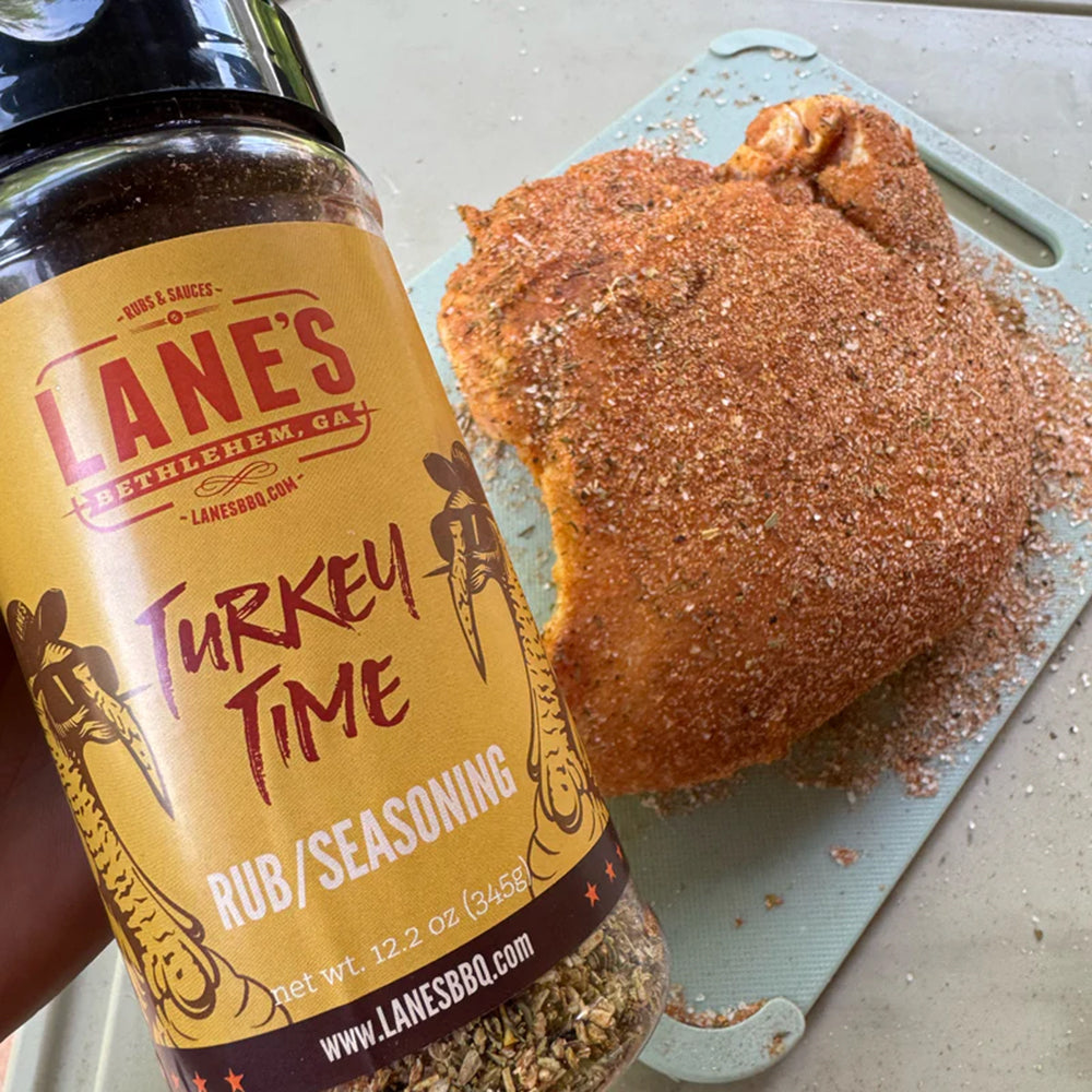 Lane's BBQ Turkey Time Rub Seasoning 10.7 Oz Gluten Free TURKEYTIMEPIT