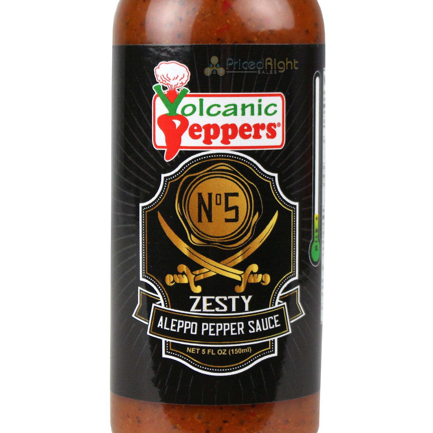 Volcanic Peppers Zesty Aleppo Pepper Sauce 5oz Mild Heat LAVAALEP