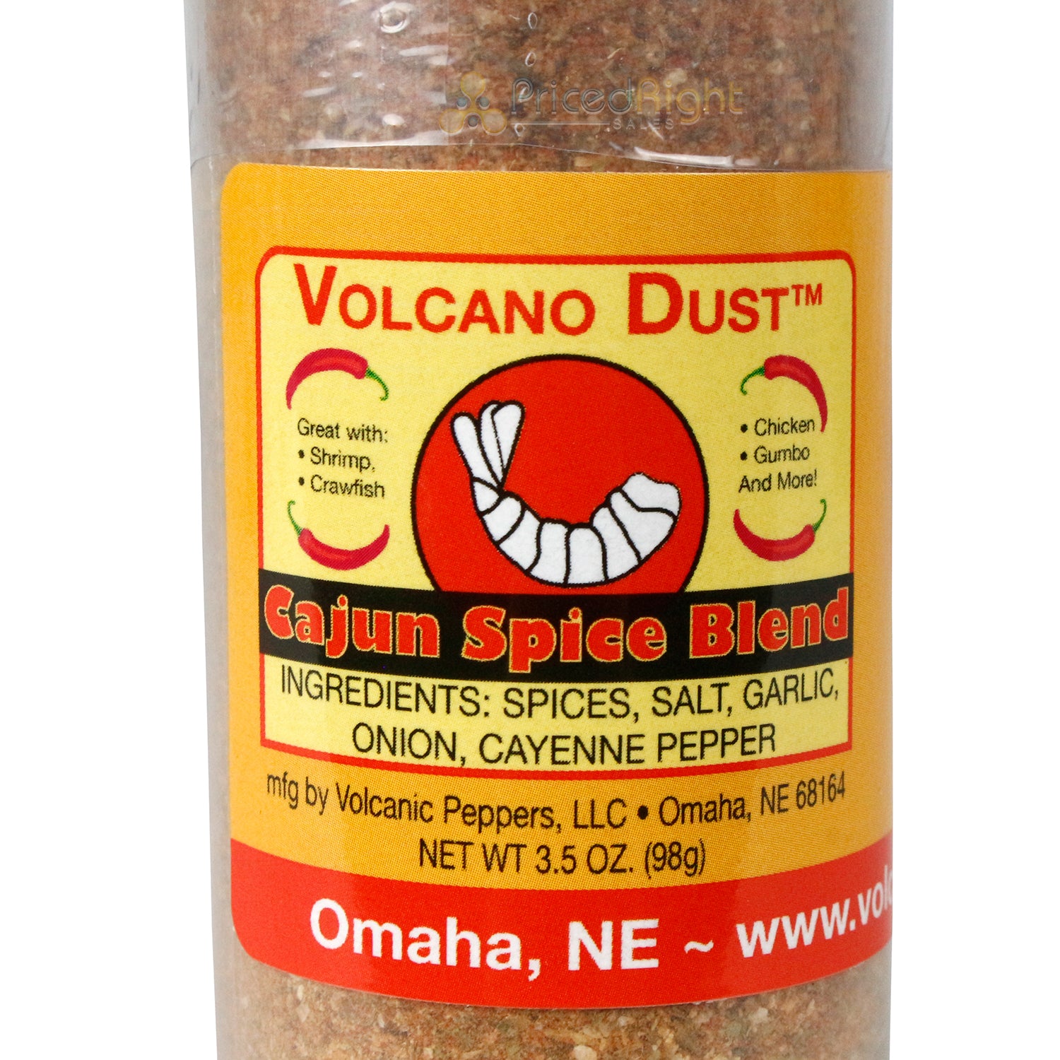 Volcanic Peppers Volcano Dust Cajun Spice Blend 3.5 Oz VDCSBCSB