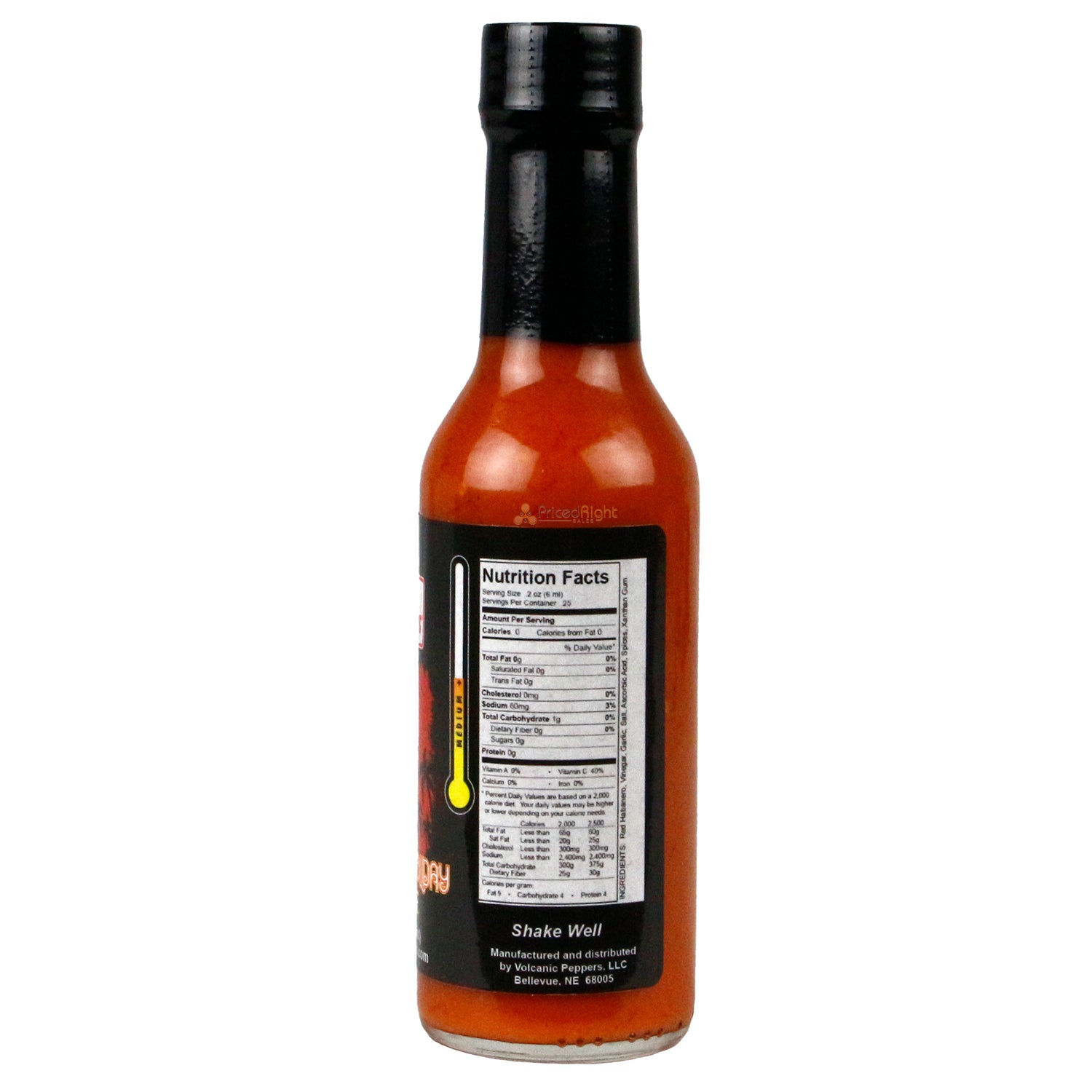 Volcanic Peppers Caribbean Holiday Garlic Habanero Sauce 5 Oz Medium Heat VPCHCH