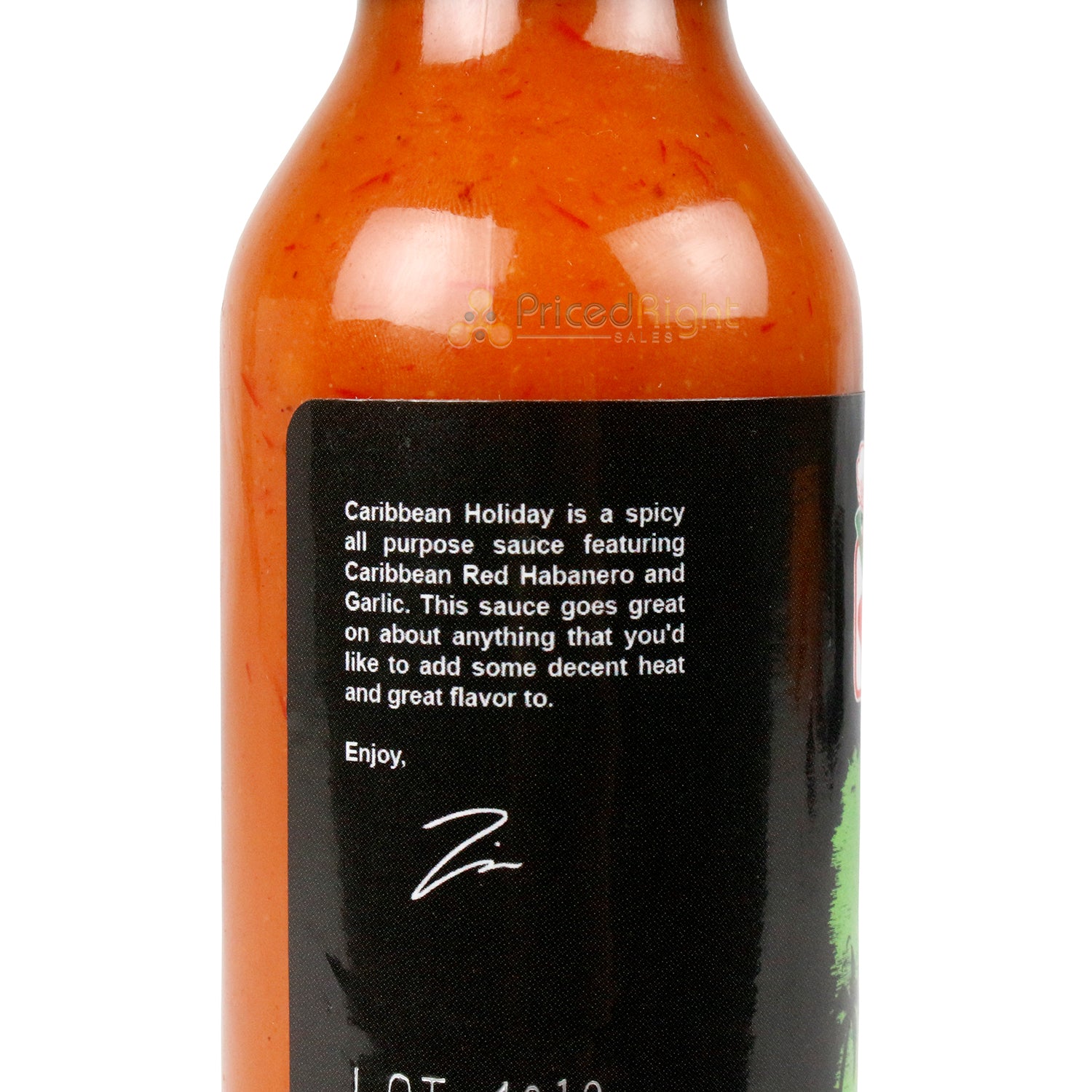 Volcanic Peppers Caribbean Holiday Garlic Habanero Sauce 5 Oz Medium Heat VPCHCH