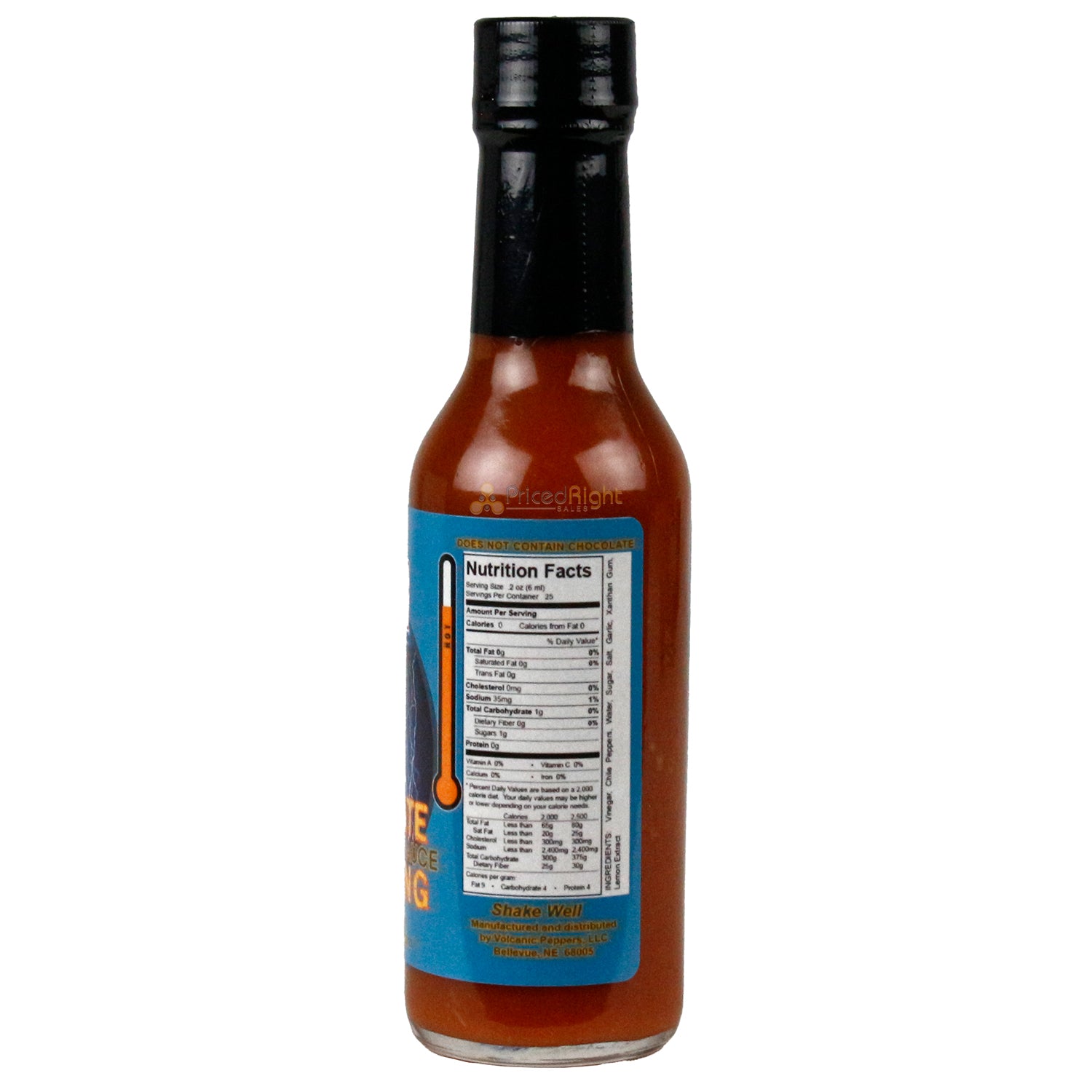 Volcanic Peppers Chocolate Lightning Habanero Hot Sauce 5 Oz LAVACLCL