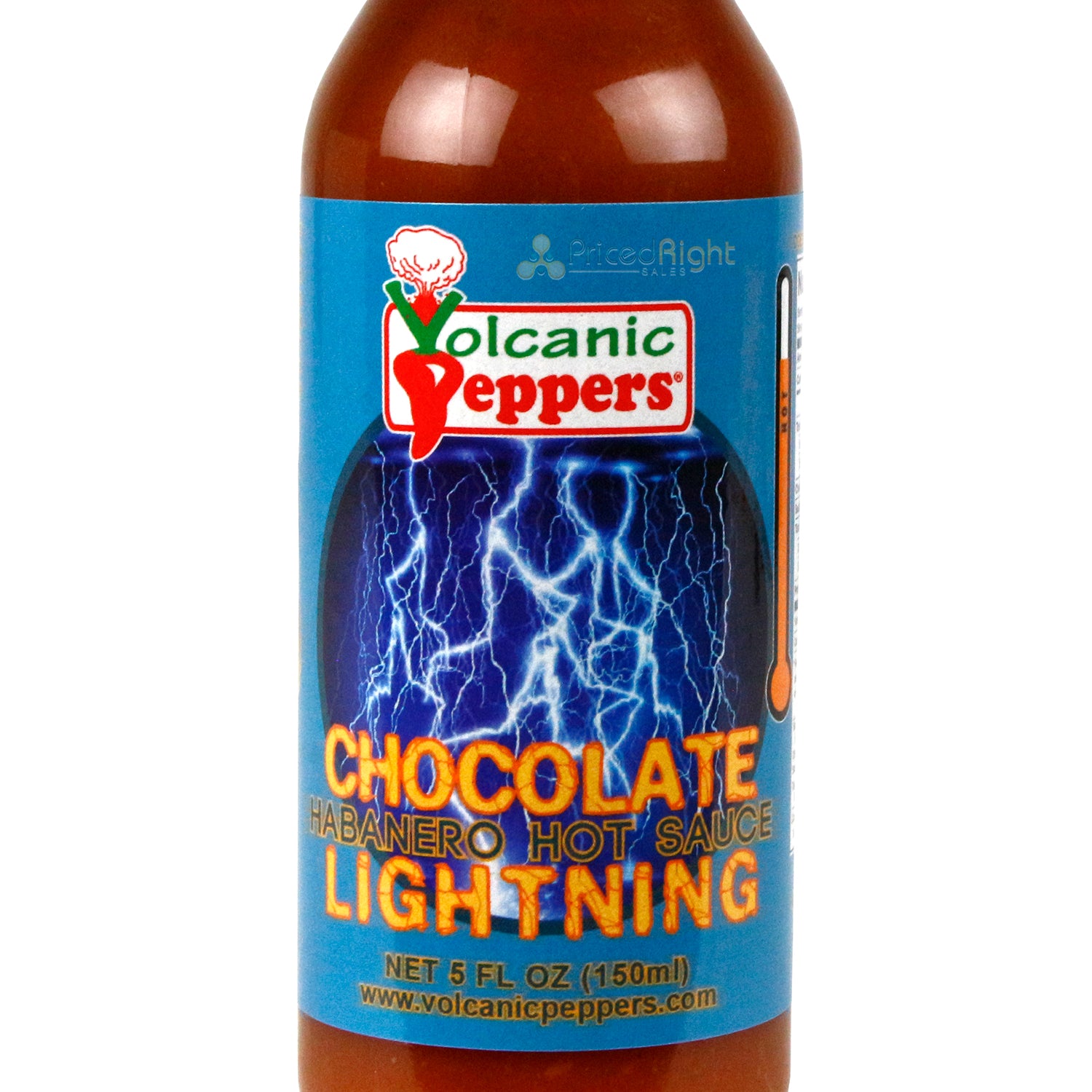 Volcanic Peppers Chocolate Lightning Habanero Hot Sauce 5 Oz LAVACLCL