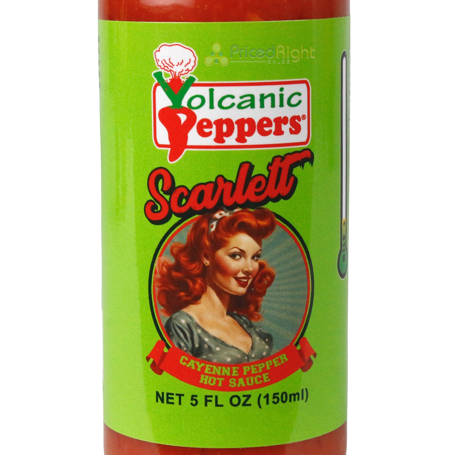 Volcanic Peppers Scarlett Cayenne Pepper Hot Sauce 5 oz Mild Heat VPSCARLETT