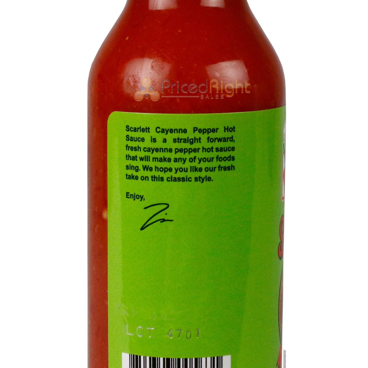 Volcanic Peppers Scarlett Cayenne Pepper Hot Sauce 5 oz Mild Heat VPSCARLETT