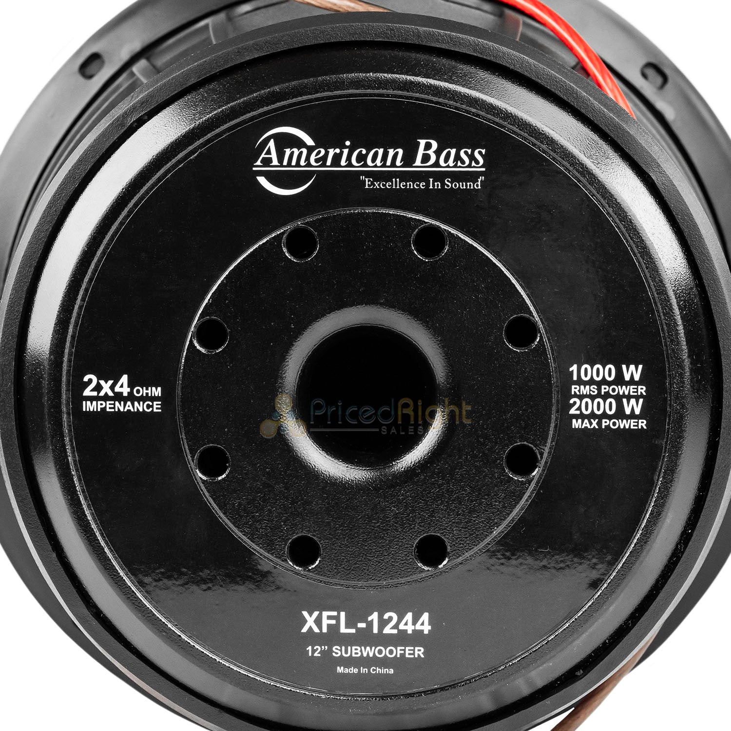 American Bass XFL-1244 12" Subwoofer Dual 4 Ohm 2000 Watts Max Car Audio Single