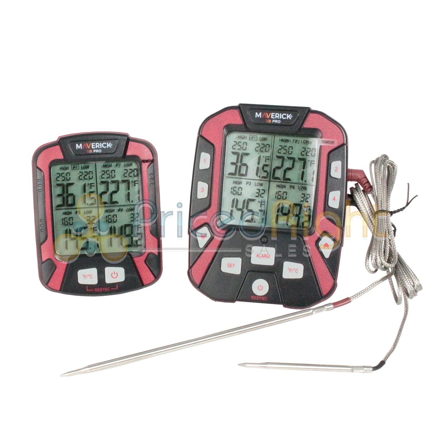 Maverick Wireless BBQ and Food Digital Thermometer Extended Range 4 Probes XR-50