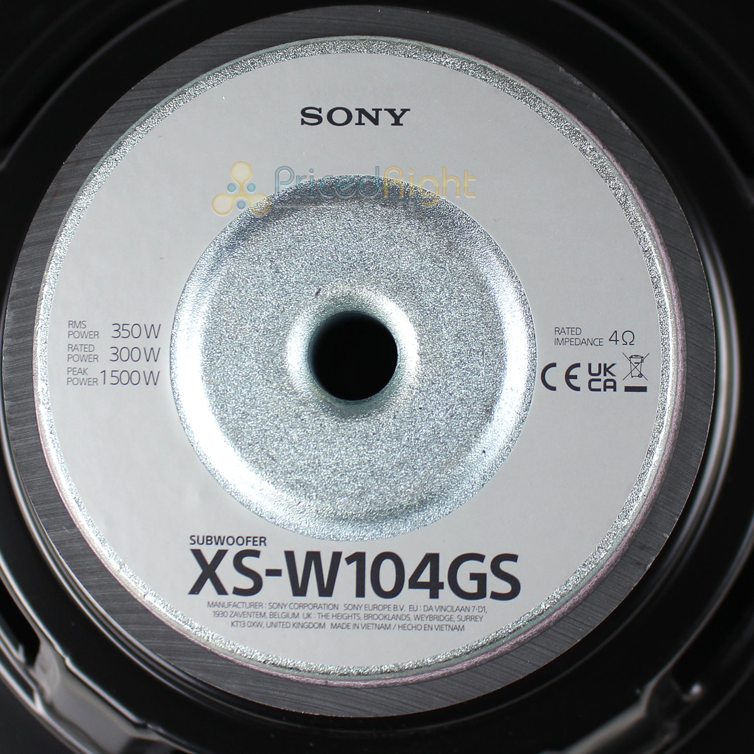 Sony XS-W104GS 10" Subwoofer 4 Ohm SVC 350W RMS 1500W Peak GS Series Sub Audio