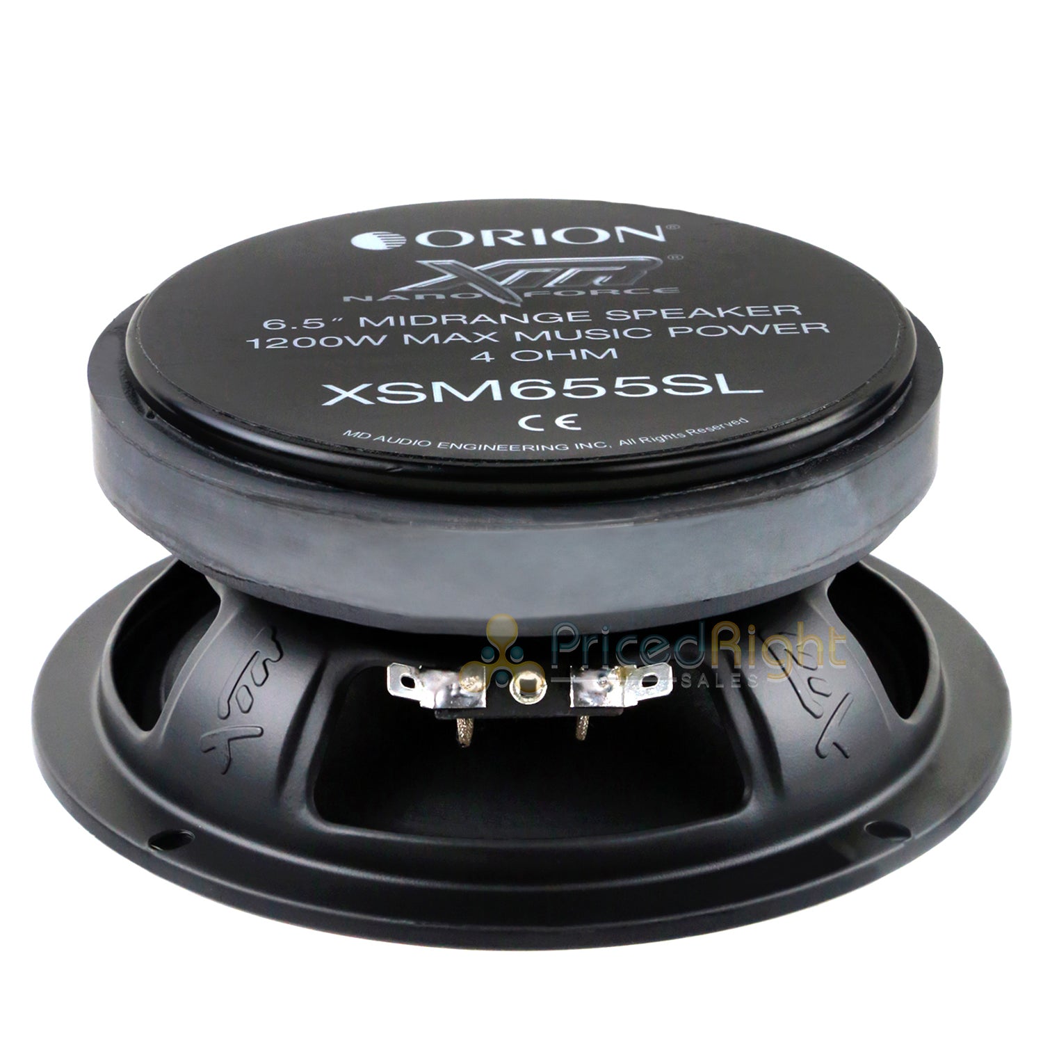 Orion 6.5" Midrange Speaker Pair Slim Car Audio 1200W Max 300W Rms XSM655SL