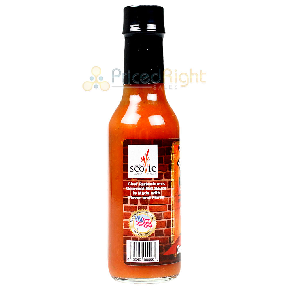 Sauce Crafters Chef Fartenburn's Gourmet Hot Sauce 5 Oz Bottle Award Winning