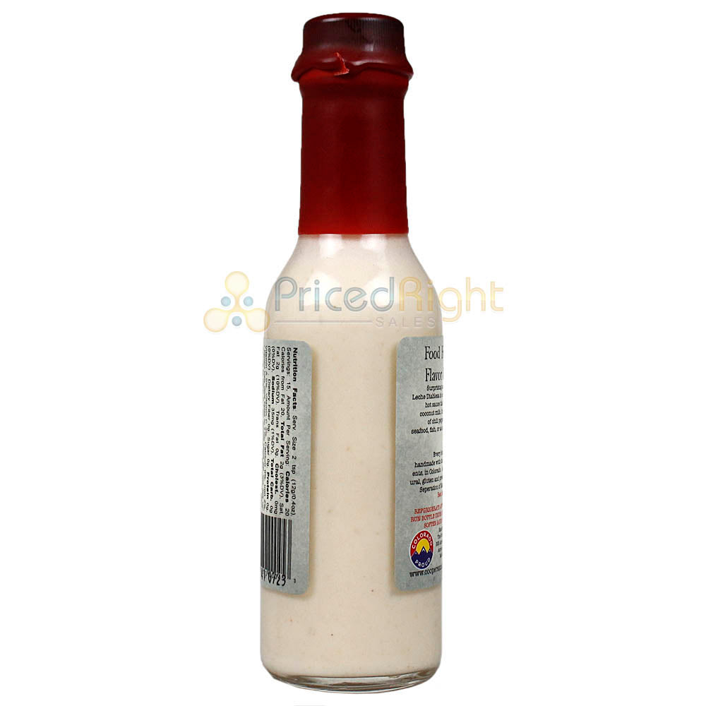 Leche Diablesa White Hot Sauce Coconut Lime Cooper's Small Batch 5 Oz Bottle