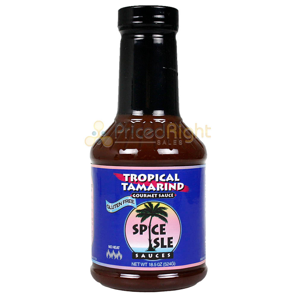 Spice Isle Sauces Tropical Tamarind Heat & Jerk Sauces Combo 3 Pack Gluten Free