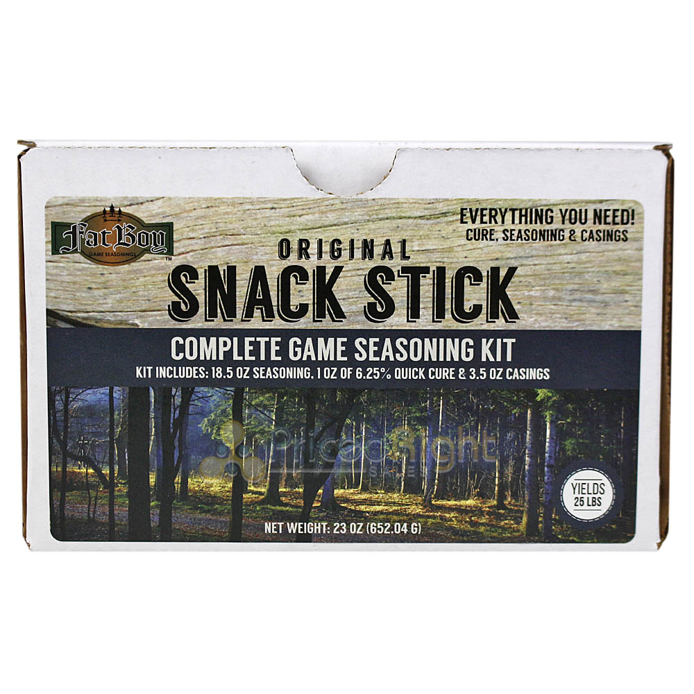 Fat Boy Original Snack Stick Complete Game Seasoning Kit Yields 25 lbs 00147