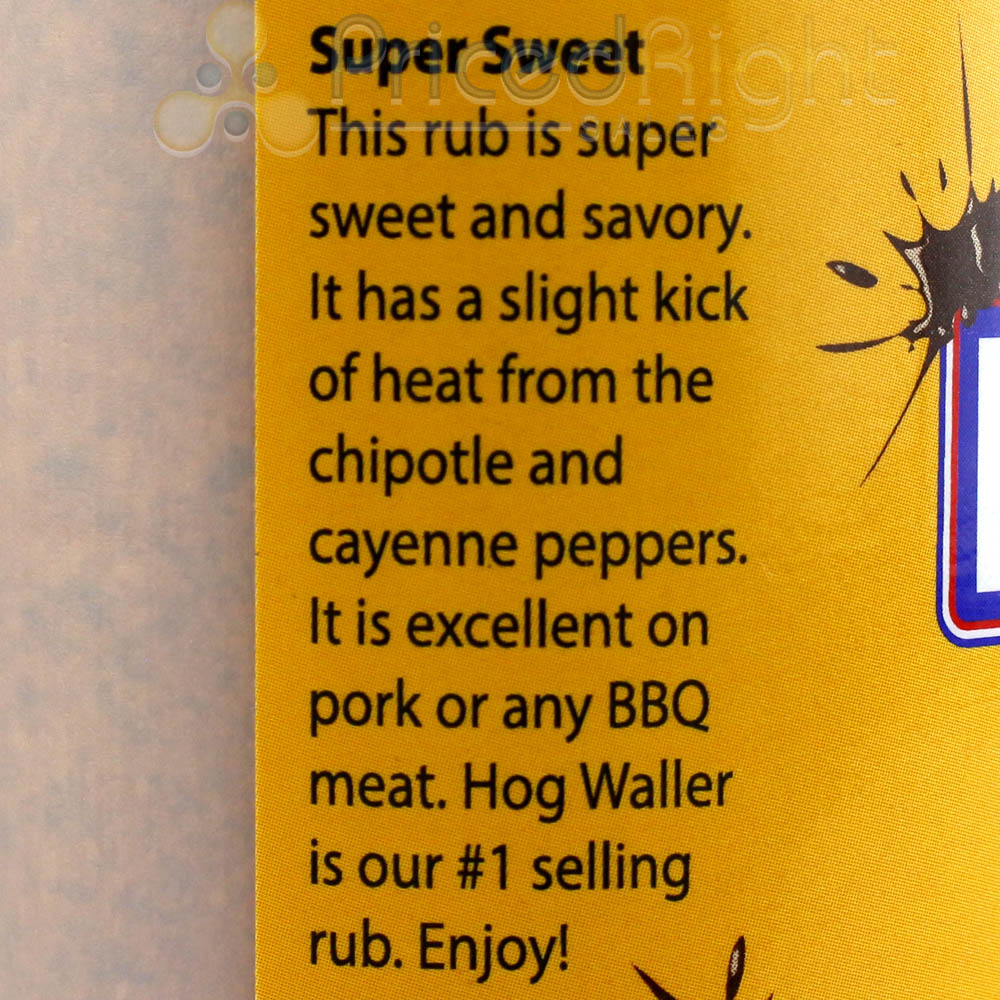 Suckle Busters 13.75 Oz Hog Waller Dry Pork & Bbq Rib Rub Competition Rated