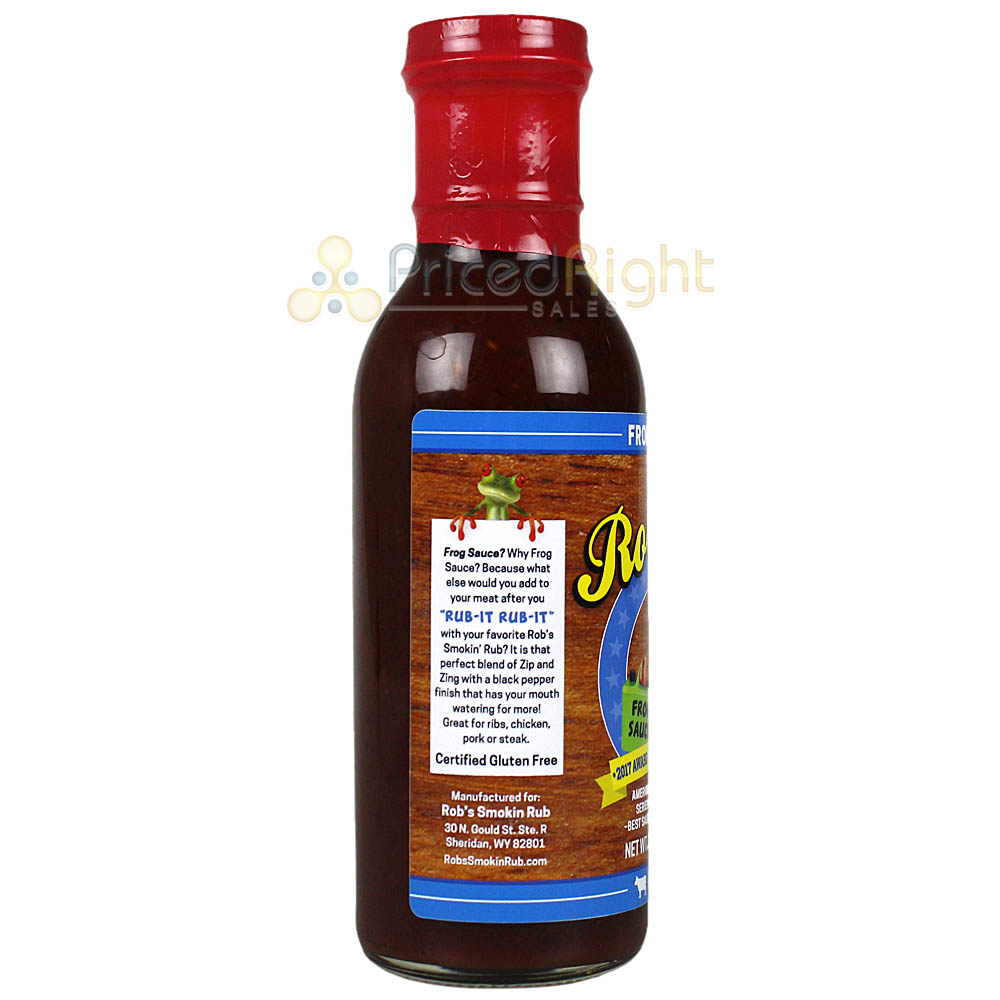 Rob's Frog Sauce Award-Winning BBQ Rib Glaze 14.5 Oz Award Winning Sauce 00414