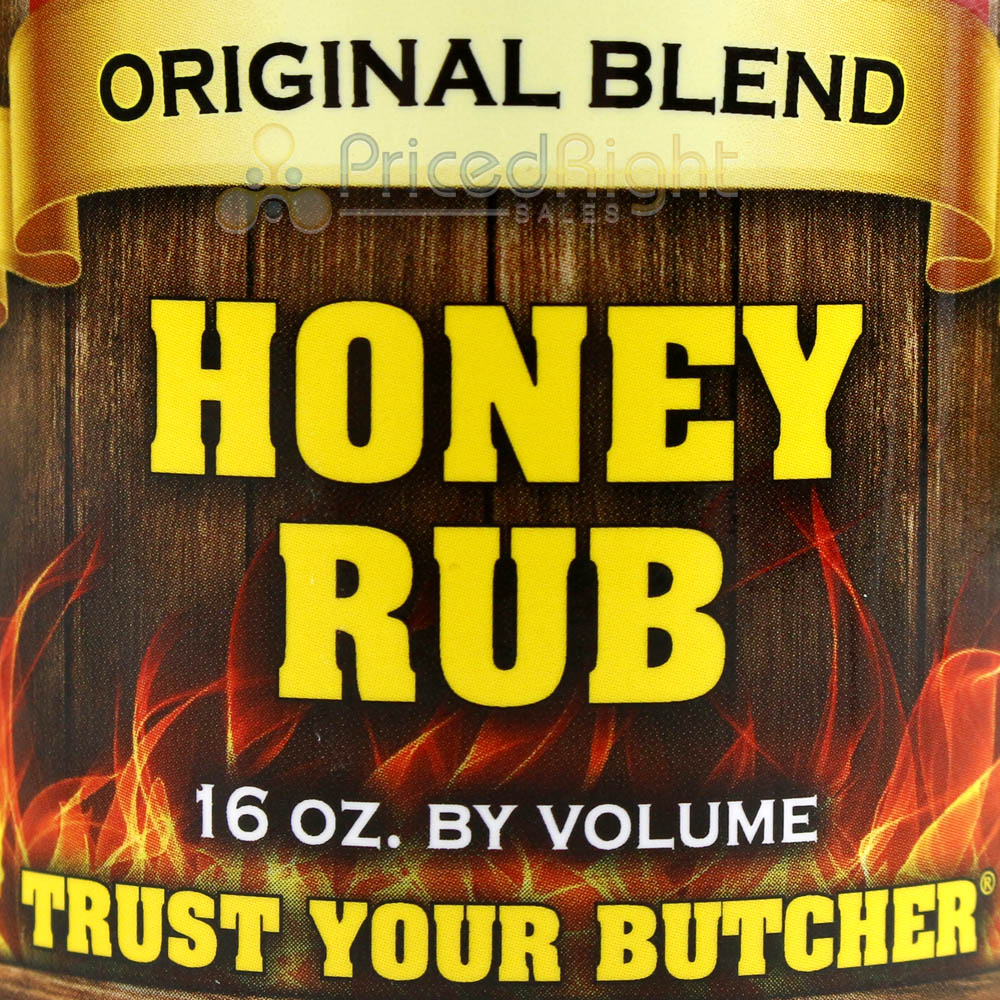 Butcher BBQ 16 Oz Honey Rub Wild Cherry Rub & Savory Pecan Dry Rub Seasoning