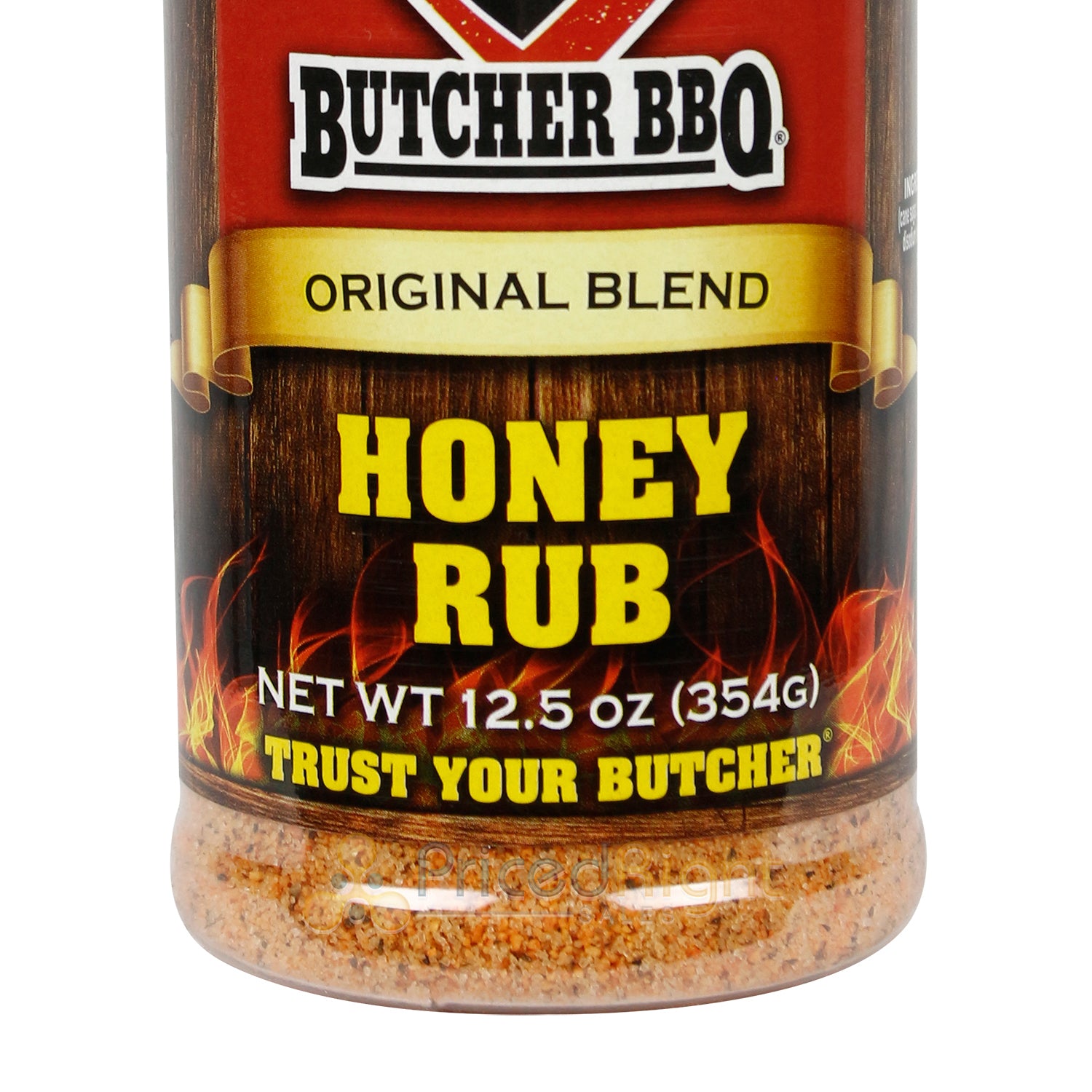 Butcher BBQ Honey Rub Original Blend 12.5 Oz BBQ Dry Rub Seasoning Gluten Free