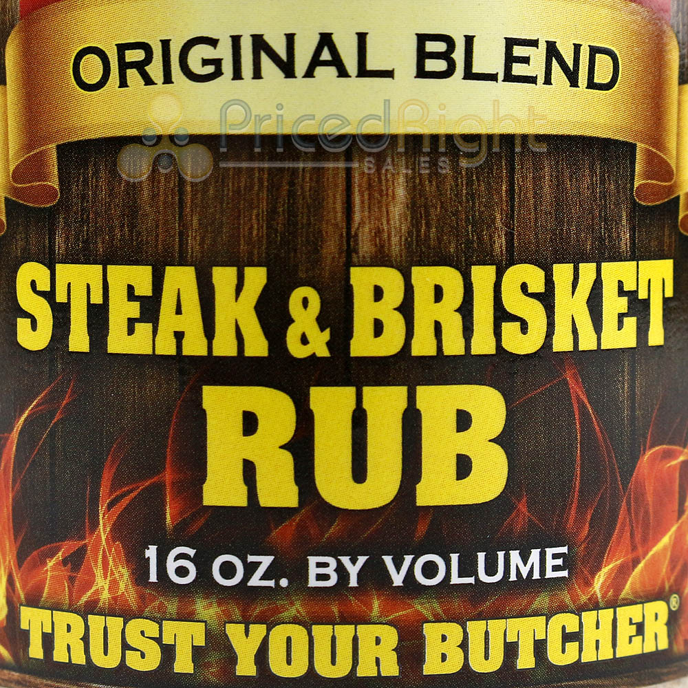 Butcher BBQ Steak & Brisket Original Blend Dry Rub Seasoning Gluten Free 16 oz