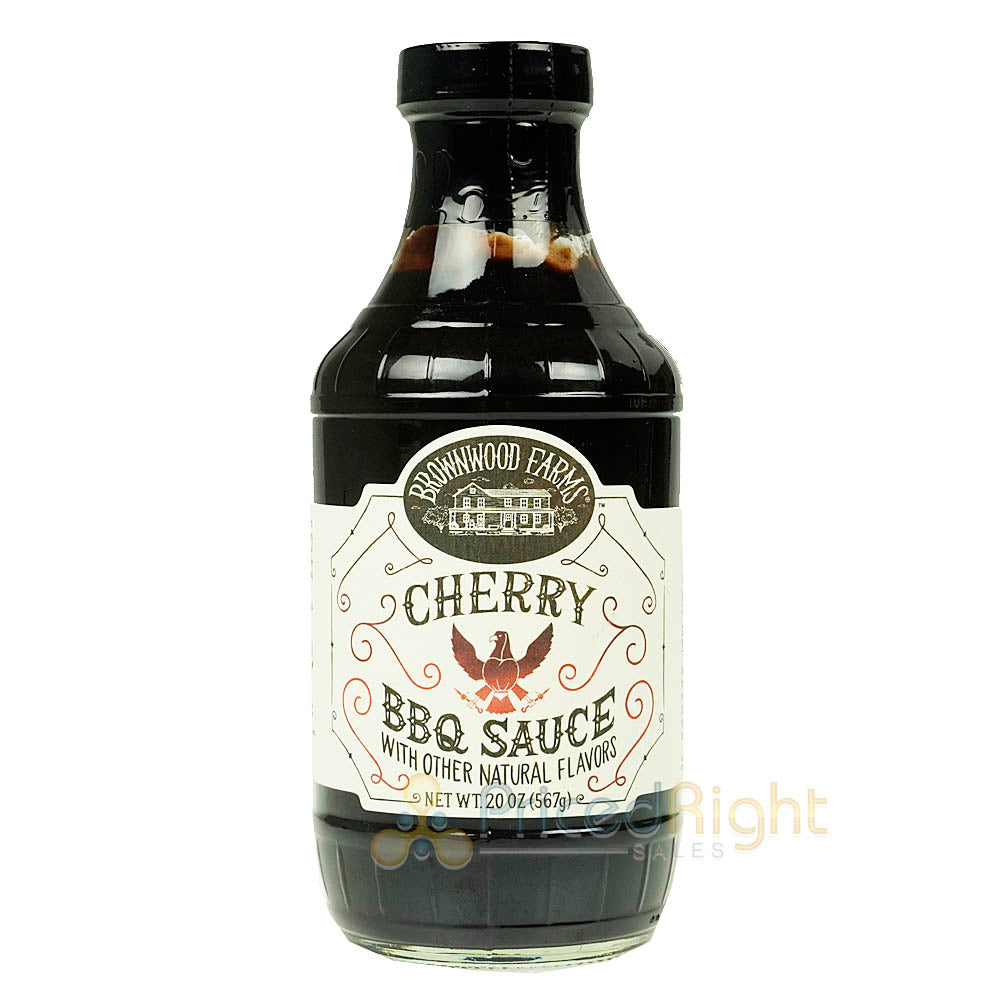 Brownwood Farms Sweet & Tangy Cherry BBQ Sauce Gluten Free Farm Fresh 2 Pack