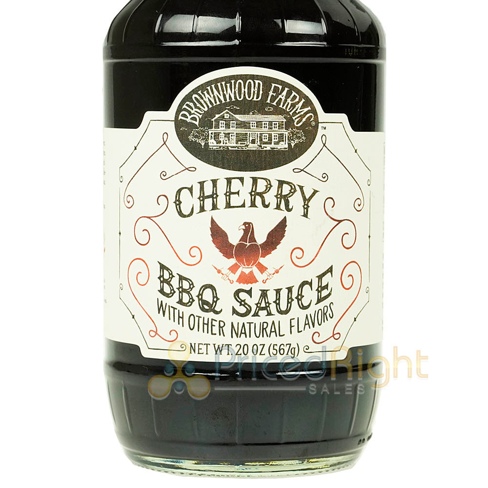 Brownwood Farms Sweet & Tangy Cherry BBQ Sauce Gluten Free Farm Fresh 20 Oz